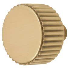 Hendel & Hendel Barrington Round Cabinet Knob - 32mm Diameter - Satin Brass Hendel & Hendel Barrington Round Cabinet Knob - 32mm Diameter - Satin Brass