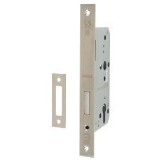 Arrone AR812 DIN Deadlock - 88mm Case - 60mm Backset - Square - Satin Stainless Steel