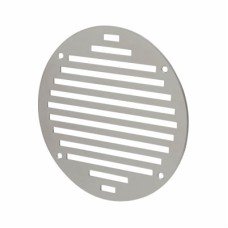 Exel Circular Slotted Vent - 152 x 152mm - 6212mm² Free Air Flow - Polished Stainless Steel