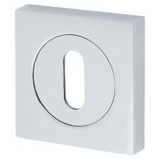 Serozzetta by Carlisle Brass Square Escutcheon - 50 x 50mm - Keyhole - Polished Chrome