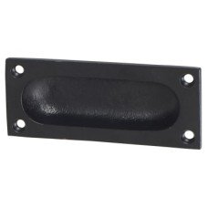 Olde Forge Rectangular Flush Cabinet Pull Handle - 90 x 40mm - Black Iron Olde Forge Rectangular Flush Cabinet Pull Handle - 90 x 40mm - Black Iron