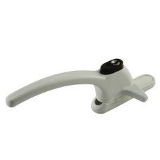 ERA uPVC/Timber Cockspur Locking Window Handle - 12mm Nose Height - Left Hand - White