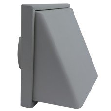 Manrose Plastic Cowled Wall Grille with Backdraft Damper - 4 Manrose Plastic Cowled Wall Grille with Backdraft Damper - 4