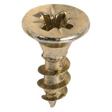 TIMCO Classic Pozi Countersunk Wood Screws - 4.0 x 12mm - Yellow Zinc - Pack of 200