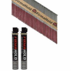 TIMCO FirmaHold First Fix Nail and Gas - Plain - 34° Angled - 3.1 x 90mm - Bright - 2 Fuel Cells