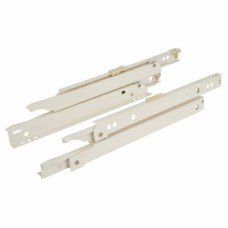 Blum Standard Euro Drawer Runner - Single Extension - 400mm Length - 25kg - Cream