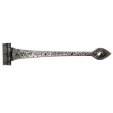 Louis Fraser Tudor Door Tee Hinge - 304mm Length - Antique Pewter