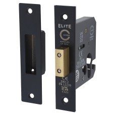 Exel Euro Profile Deadlock - 78mm Case - 57mm Backset - Matt Black