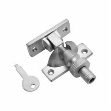 Hampstead Locking Brighton Screw Pattern Sash Window Fastener - 57 x 22mm - Satin Chrome