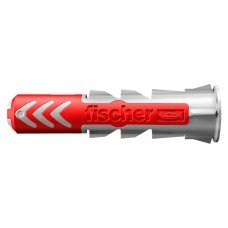 Fischer DuoPower Nylon Wall Plug - 10 x 50mm - Red & Grey - Pack of 50