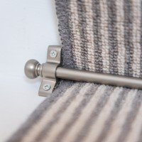 Exel Stair Rod with Round Bulb Finials -...