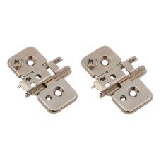 Blum CLIP Cruciform Cabinet Mounting Plate - Screw On - 0mm Spacing - Pressed Steel - Pair Blum CLIP Cruciform Cabinet Mounting Plate - Screw On - 0mm Spacing - Pressed Steel - Pair
