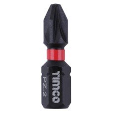 TIMCO X6 Impact Driver Bits - Pozi - PZ2 - 25mm Length - Pack of 10 TIMCO X6 Impact Driver Bits - Pozi - PZ2 - 25mm Length - Pack of 10