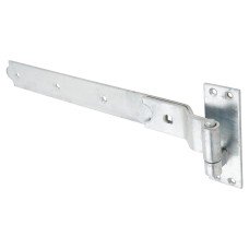 Heavy Duty Cranked Hook & Band Gate Hinge - 400 x 45mm - Galvanised - Pair
