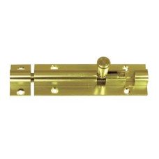 Exel Straight Barrel Bolt - 150 x 32mm - Polished Brass