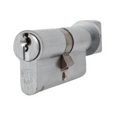 Eurospec 10 Pin 64mm Euro Thumbturn Cylinder - 32mm Turn + 32mm - Satin Chrome - Master Keyed