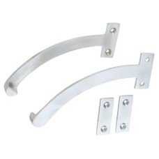 Quadrant Arm Fanlight Stay - 150mm Length - Satin Chrome - Pair