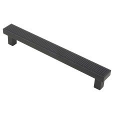 Hendel & Hendel Barrington 9mm Ribbed T-Bar Cabinet Pull Handle - 160mm Centres - Matt Black