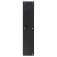 Exel Stainless Steel Plain Finger Plate - 350 x 75 x 1.5mm - Matt Black