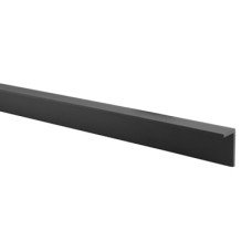 Pro Angled Headrail - 17-21mm Panels - Black Fine Textured