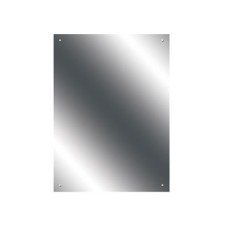 Exel Pre Drilled Mirror - Rectangle - 500 x 700mm - Ultrabright Finish