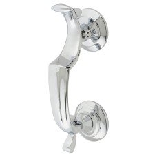 Carlisle Brass Doctor Door Knocker - 188 x 33mm - Polished Chrome