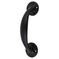 Olde Forge Victorian Bow Door Pull Handle - Screw Fix - 152 x 37mm - Black Iron
