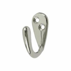 Exel Diecast Single Coat Hook - 39 x 37mm - Polished Chrome - Pack of 10 Exel Diecast Single Coat Hook - 39 x 37mm - Polished Chrome - Pack of 10