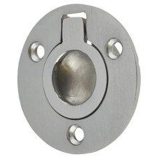 Exel Round Flush Ring Cabinet Pull Handle - 38mm Diameter - Satin Chrome Exel Round Flush Ring Cabinet Pull Handle - 38mm Diameter - Satin Chrome