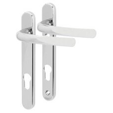 Fab & Fix Windsor uPVC Multipoint Door Handle - 92mm c/c - Bright Chrome Fab & Fix Windsor uPVC Multipoint Door Handle - 92mm c/c - Bright Chrome