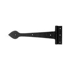 Olde Forge Tudor Plain Door Tee Hinge - 229 x 85mm - Antique Black Iron - Pair