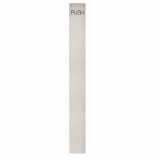 Exel Stainless Steel Finger Plate - Push - 950 x 80 x 1.5mm - Satin
