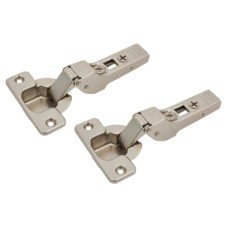 Blum CLIP Top Cabinet Hinge - 120° - Un-Sprung - Half Overlay - Zinc Plated - Pair Blum CLIP Top Cabinet Hinge - 120° - Un-Sprung - Half Overlay - Zinc Plated - Pair