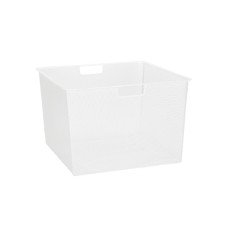 elfa Top Track System - Click In Deep Mesh Basket for Gliding Frame - 427 x 427 x 285mm - White
