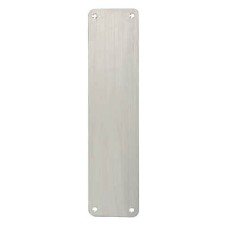 Exel Stainless Steel Plain Finger Plate - 300 x 75 x 1.5mm - Polished