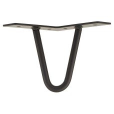 Rothley Hairpin Leg - 2 Pin - 100mm Height - Matt Black