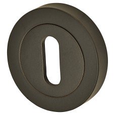 Serozzetta by Carlisle Brass Varese Escutcheon - 50mm Diameter - Keyhole - Matt Black