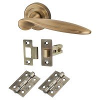 Exel Lancaster Latch Door Handle on Rose...