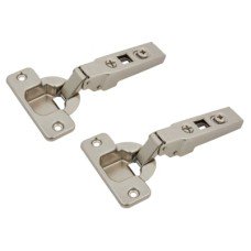 Blum CLIP Cabinet Hinge - 100° - Sprung - Overlay - Zinc Plated - Pair