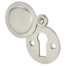 Exel Covered Escutcheon - 33 x 43mm - Keyhole - Satin Stainless Steel