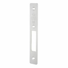 Adams Rite MS1850S Screw Cylinder Hook Deadlock Faceplate - 174 x 25mm - Satin Anodised Aluminium
