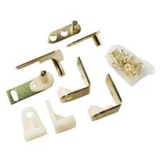 Cafe Door Gravity Door Hinge - 80 x 50mm - Polished Brass - Pair
