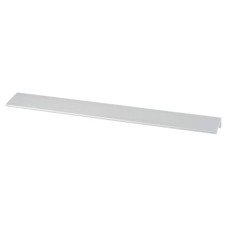 Exel Vora Lipped Edge Cabinet Pull Handle - 320mm Centres - Brushed Aluminium
