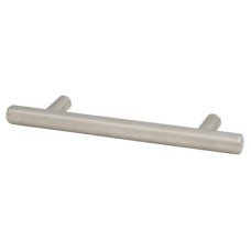Exel 12mm T-Bar Cabinet Pull Handle - 128mm Centres - Satin Stainless Steel