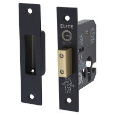 Exel Euro Profile Deadlock - 65mm Case - 44mm Backset - Matt Black