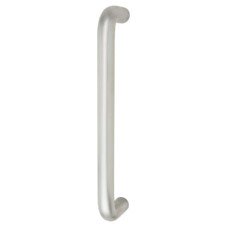 Exel 19mm D-Bar Door Pull Handle - Bolt Fix - 225mm Centres - Satin Aluminium