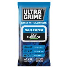 UltraGrime Life XXL+ Multi-Purpose Original Cloth Wipes - Pack of 40