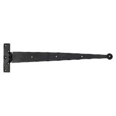 Blacksmith Light Duty Door Tee Hinge - 425mm Length - Antique Black Iron