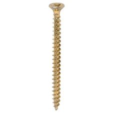 TIMCO Solo Chippy Pozi Countersunk Wood Screws - 4.5 x 60mm - Yellow Zinc - Pack of 200