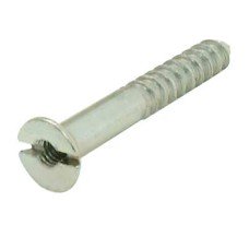 Steel Mirror Screw - 8 x 1 1/4